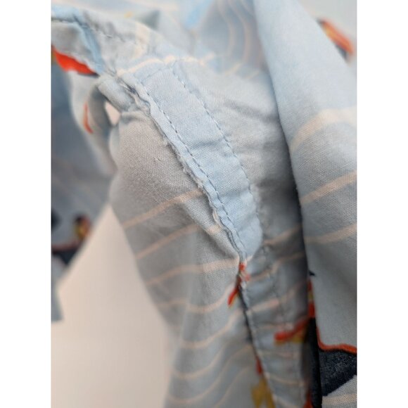 Billabong Hawaiian Button Up Size XL Tailored Fit Stretch Parrot Print Tropical - Picture 3 of 12